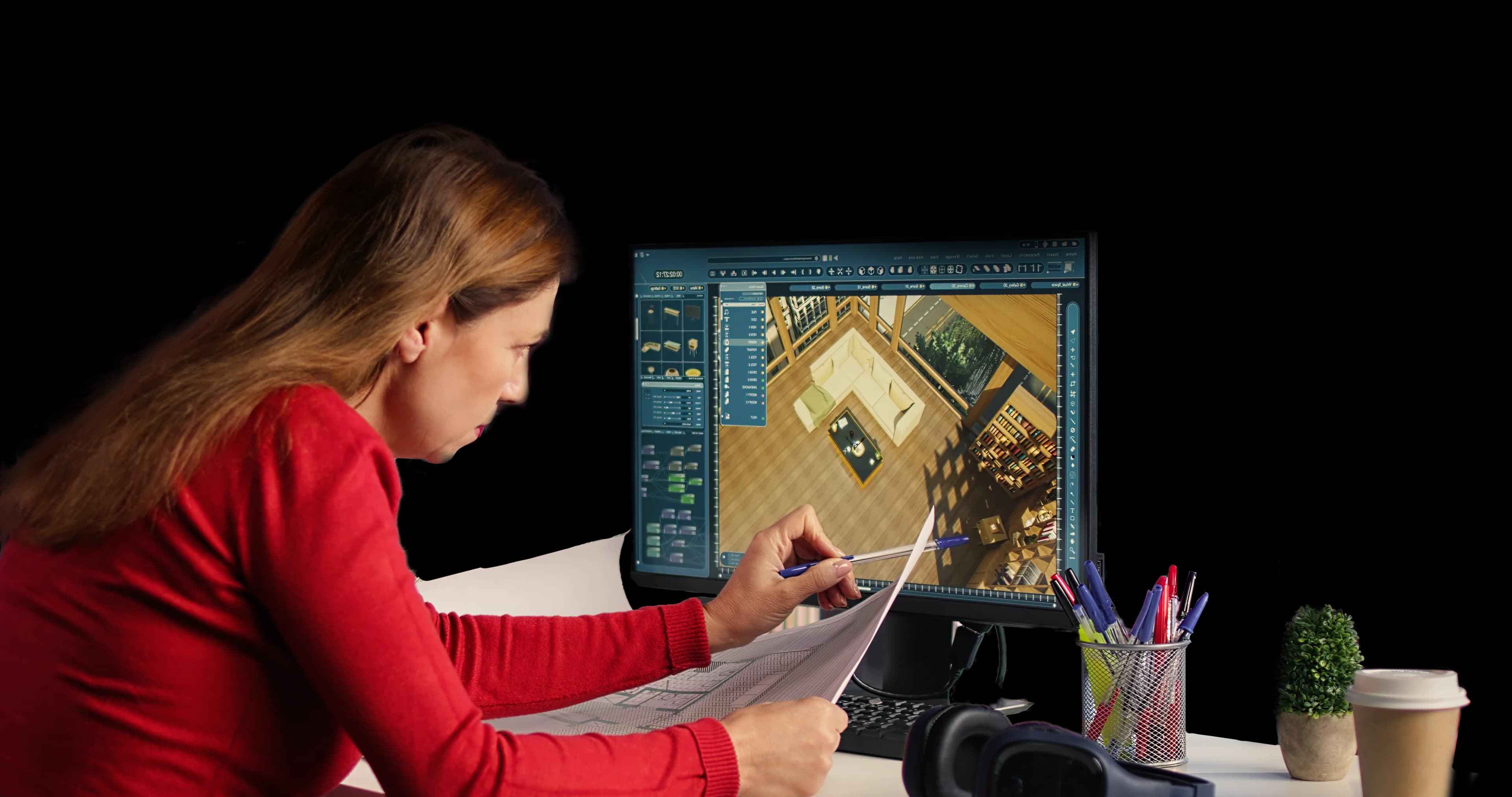 3D visualization service illustration
